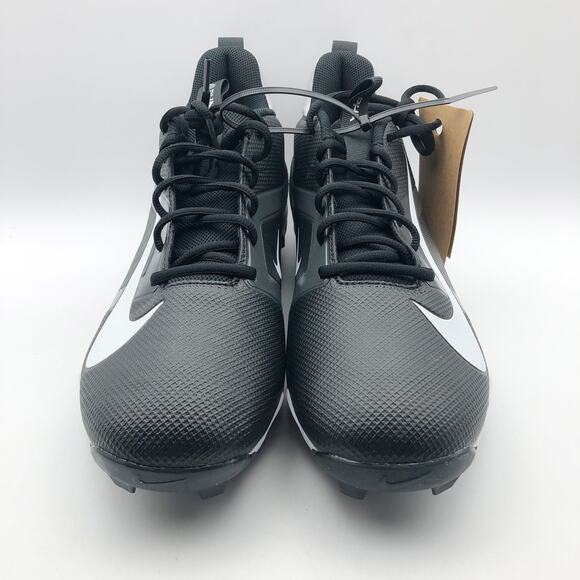 Nike Men's Alpha Menace 4 Shark Football Cleats 11.5 Wide Black Grey White NWOB - Picture 5 of 11